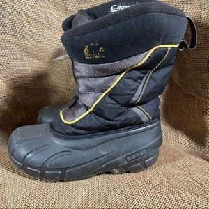 Sorel Snow Patrol Black Yellow Warm Snow winter
